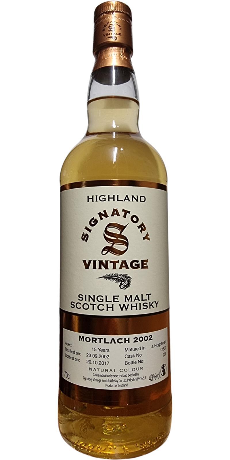 Mortlach 2002 SV Vintage Collection