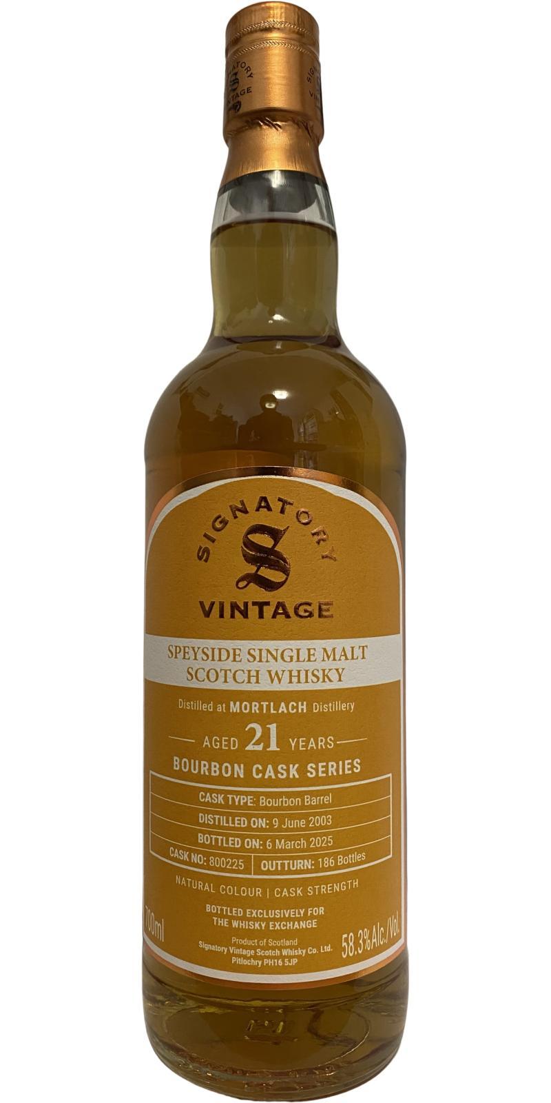 Mortlach 2003 SV Bourbon Cask Series