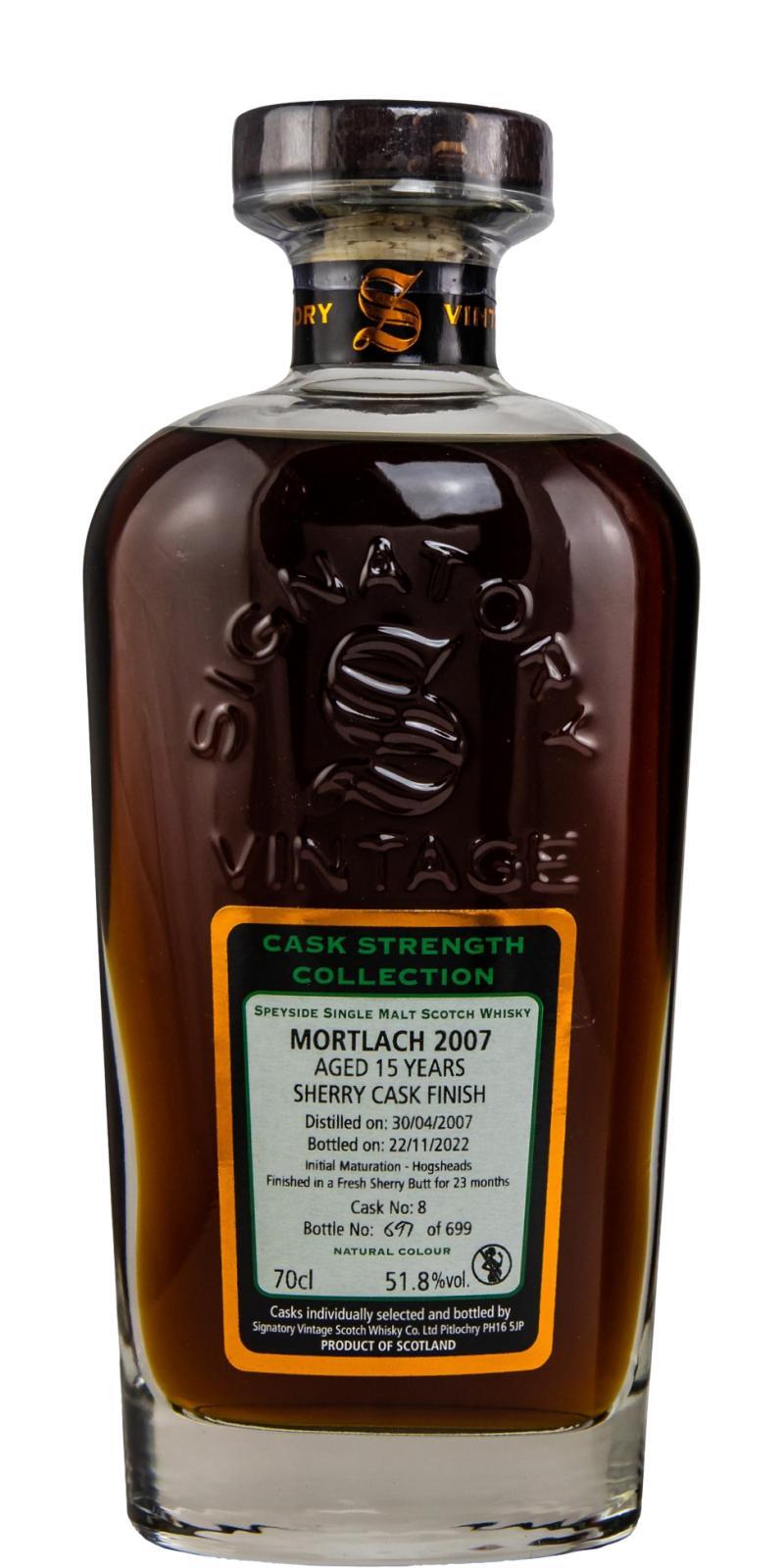 Mortlach 2007 SV Cask Strength Collection