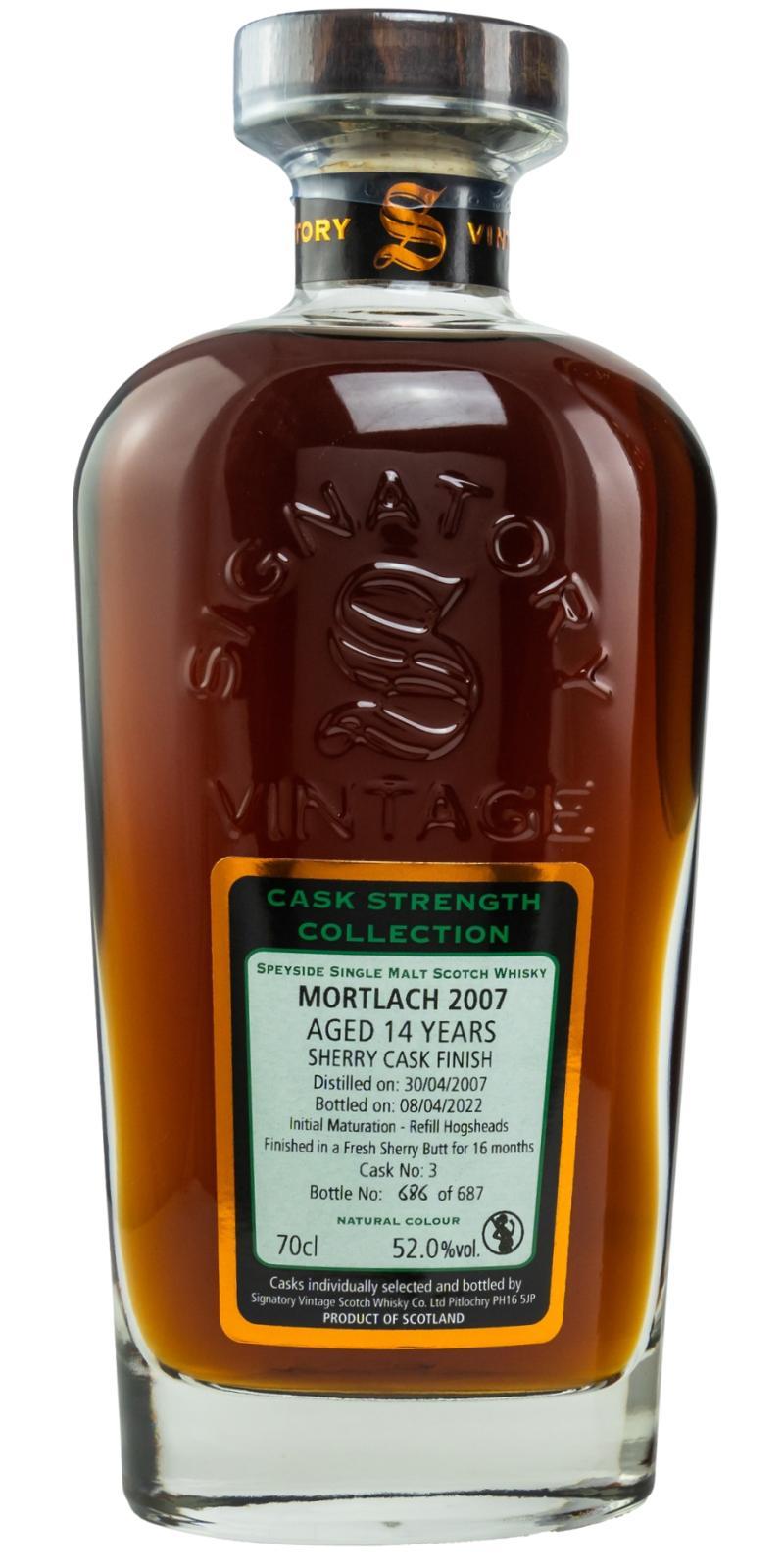 Mortlach 2007 SV Cask Strength Collection