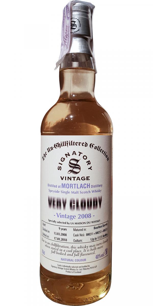Mortlach 2008 SV The Un-Chillfiltered Collection - Very Cloudy
