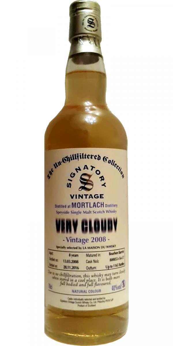 Mortlach 2008 SV The Un-Chillfiltered Collection - Very Cloudy