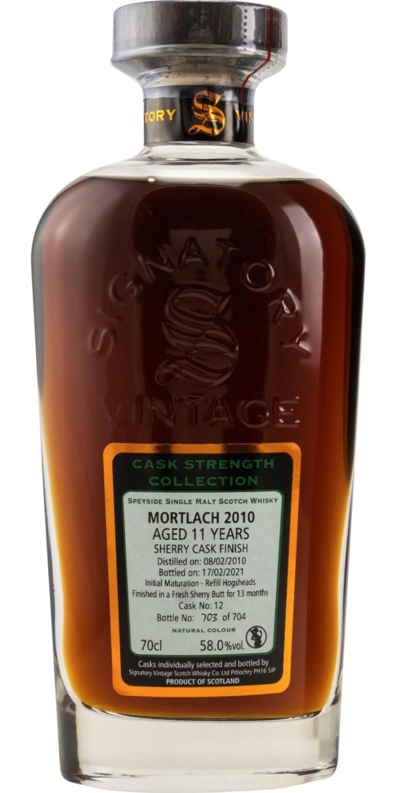 Mortlach 2010 SV Cask Strength Collection
