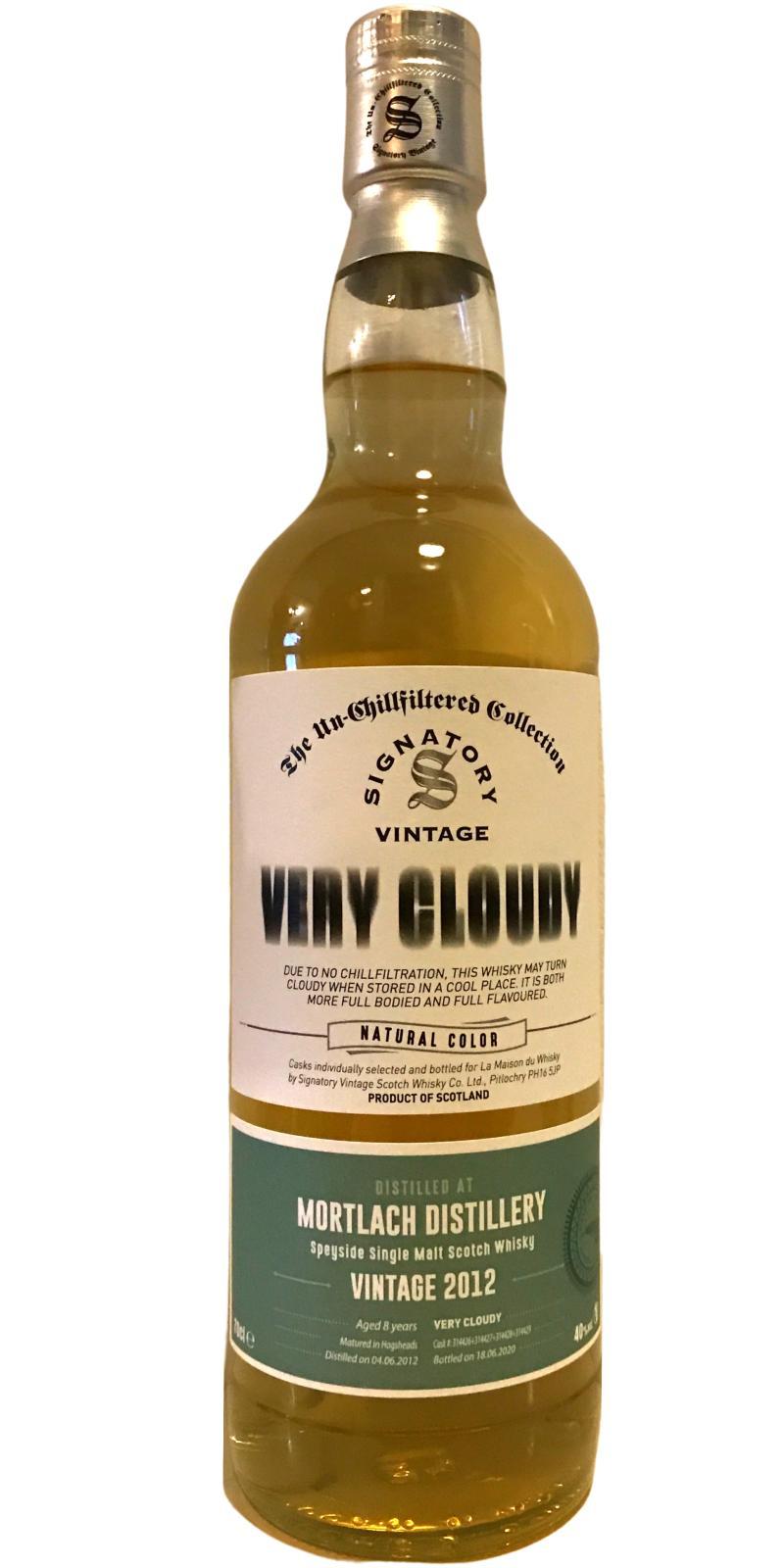 Mortlach 2012 SV The Un-Chillfiltered Collection - Very Cloudy