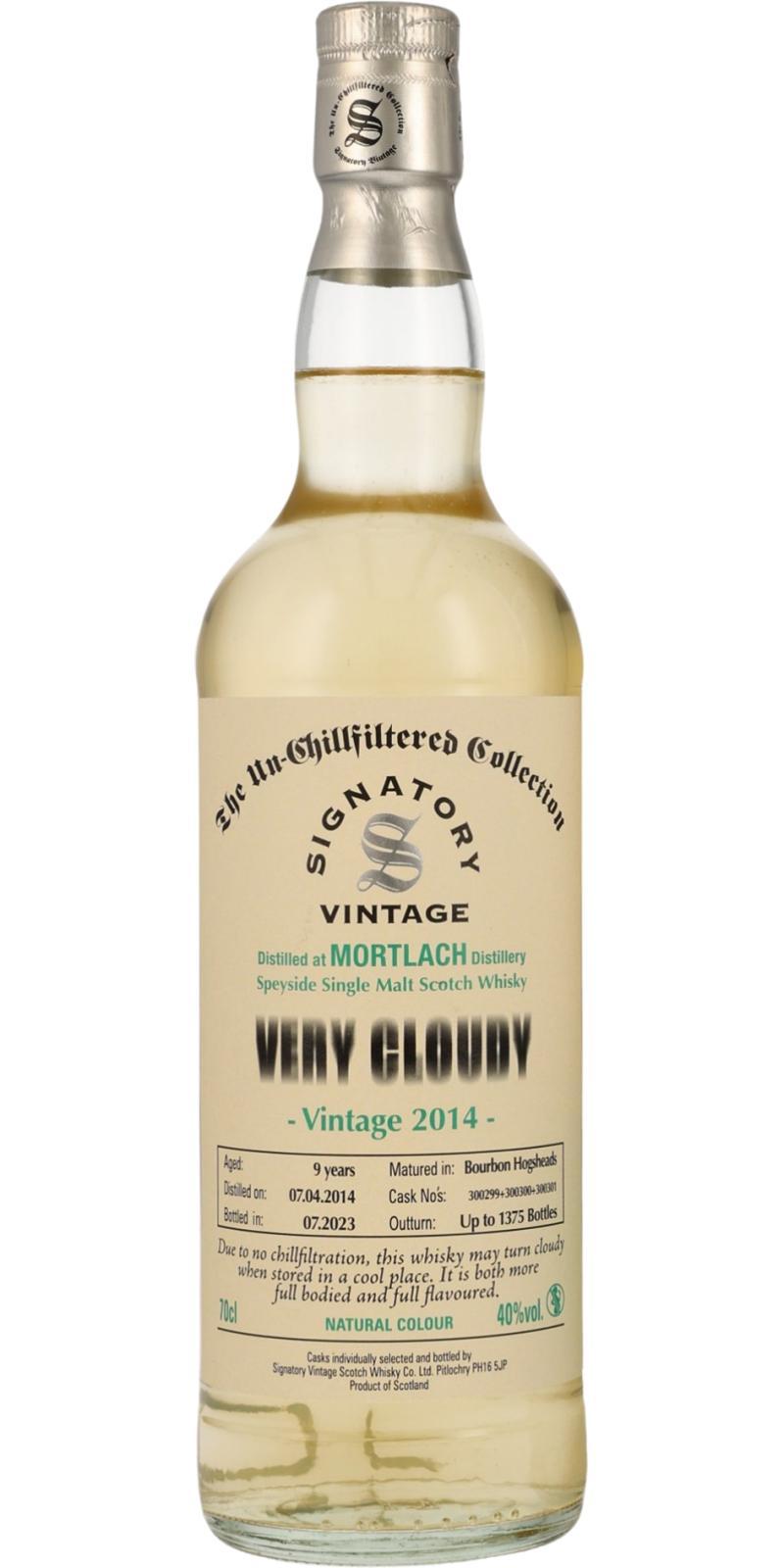 Mortlach 2014 SV The Un-Chillfiltered Collection - Very Cloudy