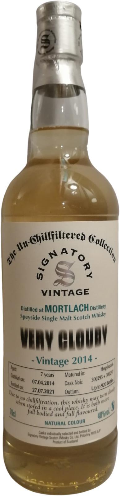 Mortlach 2014 SV The Un-Chillfiltered Collection - Very Cloudy