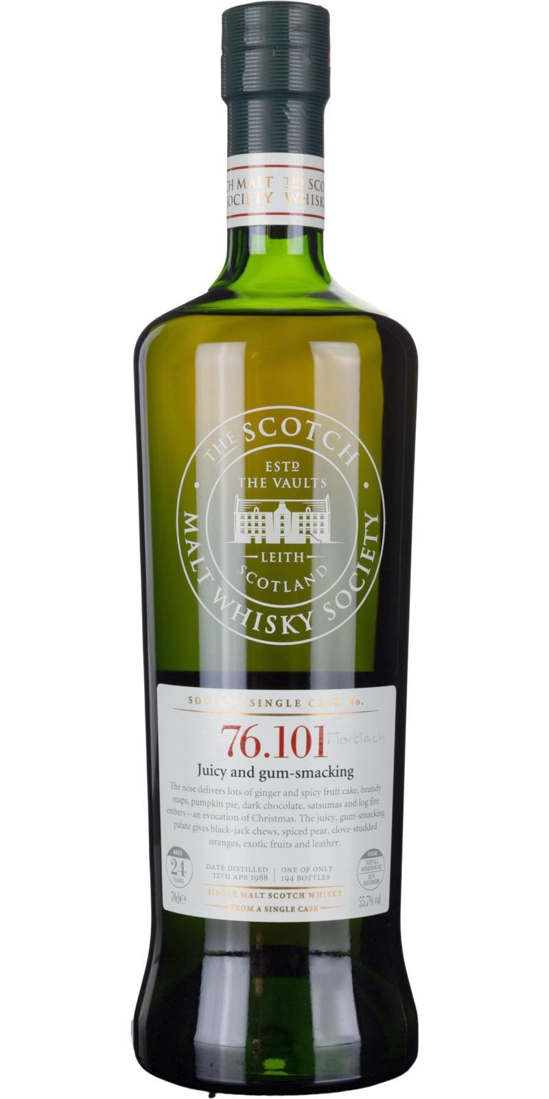 Mortlach 1988 SMWS 76.101 Juicy and gum-smacking