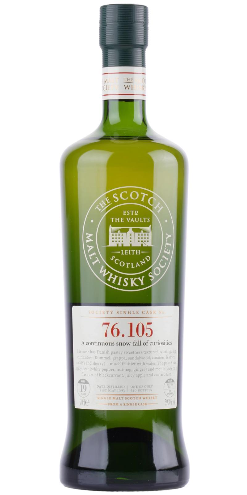 Mortlach 1993 SMWS 76.105 A continuous snow-fall of curiosities