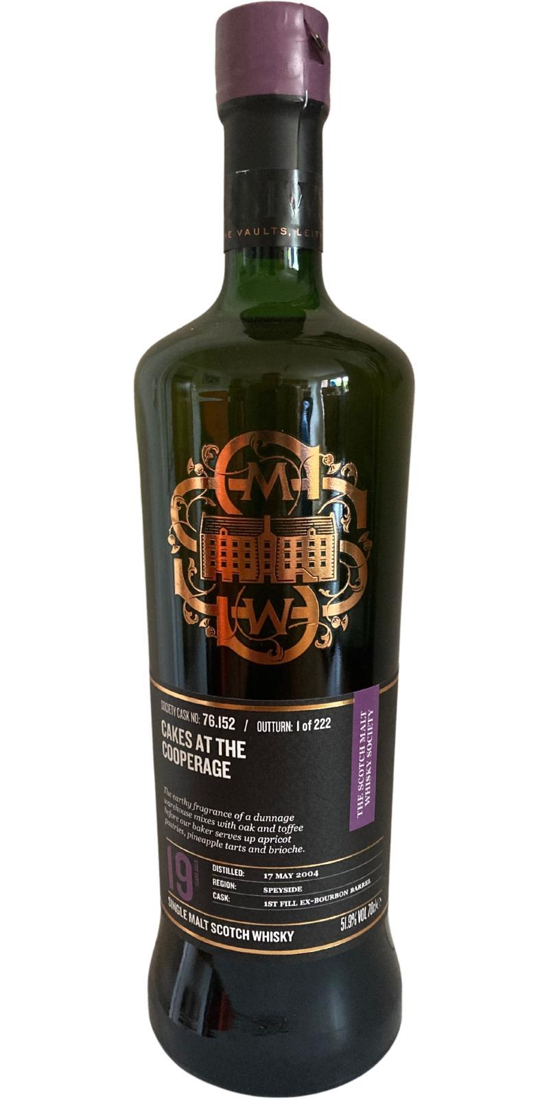 Mortlach 2004 SMWS 76.152 Cakes at the cooperage