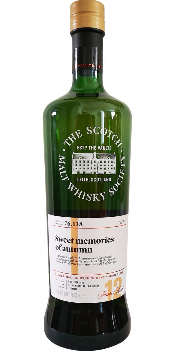 Mortlach 2005 SMWS 76.138 Sweet memories of autumn