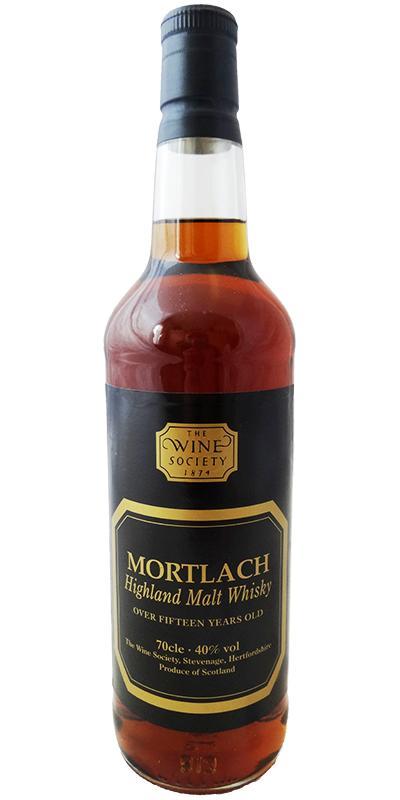 Mortlach 15-year-old TWiS Over fifteen years old