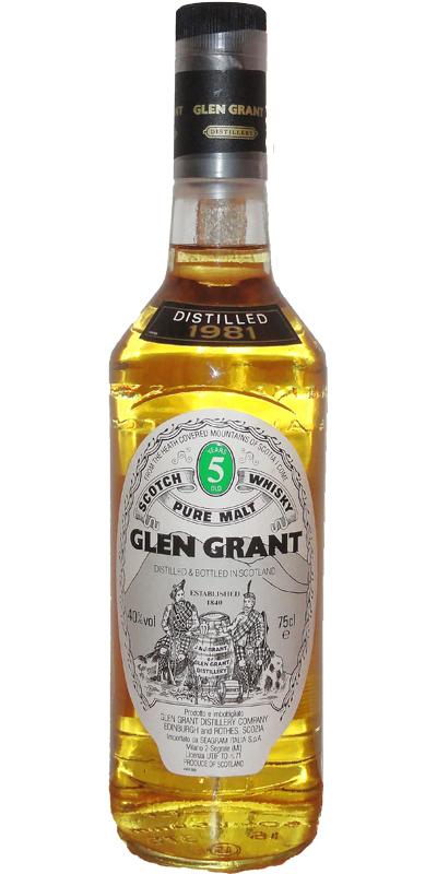 Glen Grant 1981 Seagram Italia Import