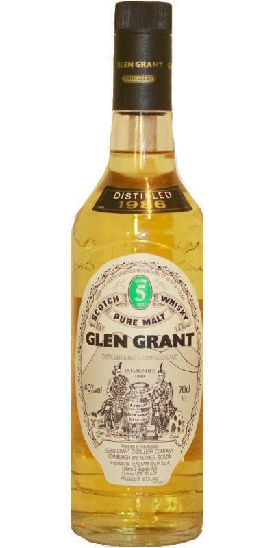Glen Grant 1986 Seagram Italia Import