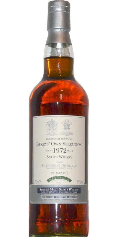 Glen Grant 1972 BR Berrys' Own Selection