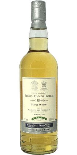 Glen Grant 1993 BR Berrys' Own Selection