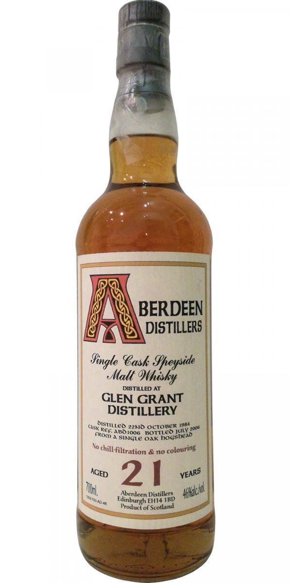 Glen Grant 1984 BA Aberdeen Distillers