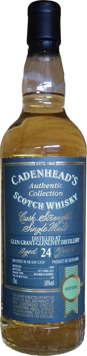 Glen Grant 1989 CA Authentic Collection