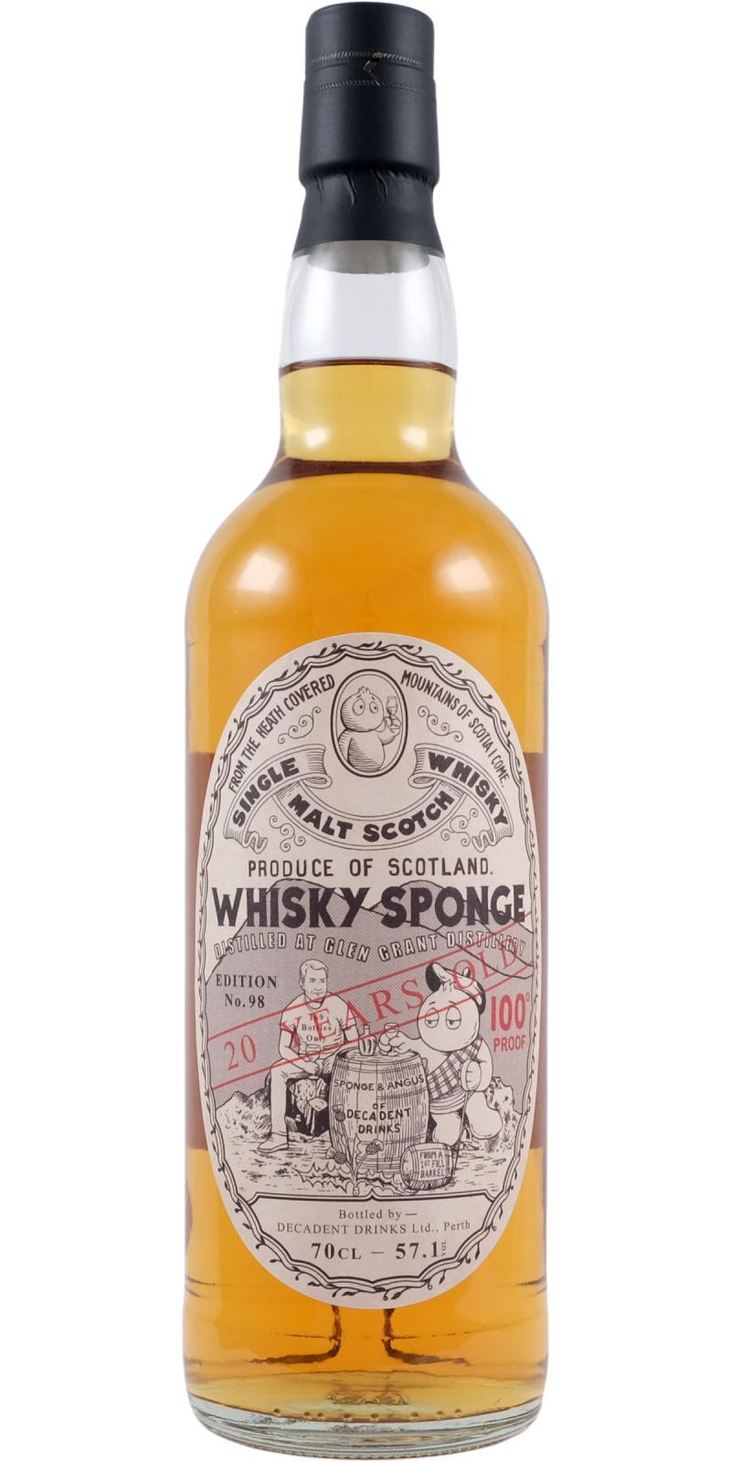 Glen Grant 2003 DeDr Whisky Sponge