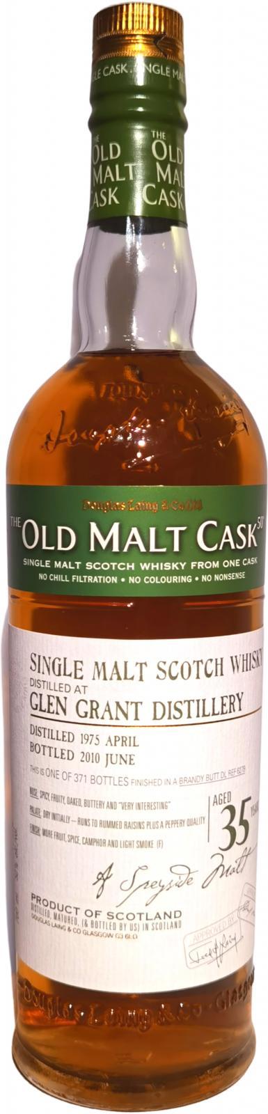 Glen Grant 1975 DL The Old Malt Cask