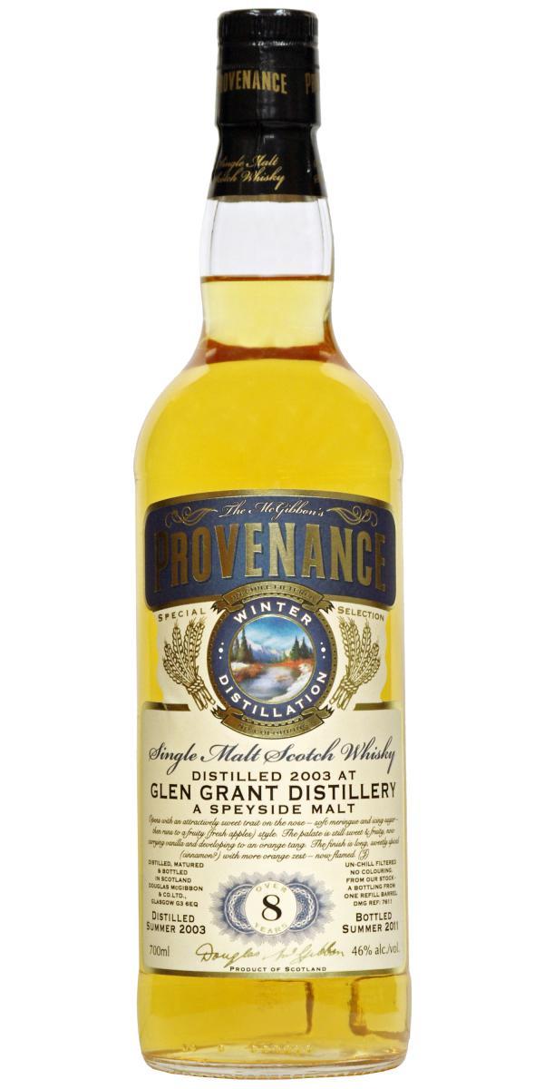 Glen Grant 2003 McG McGibbon's Provenance