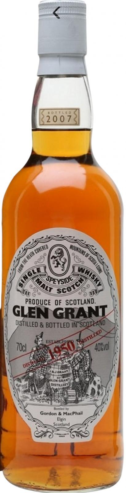 Glen Grant 1950 GM Licensed Bottling