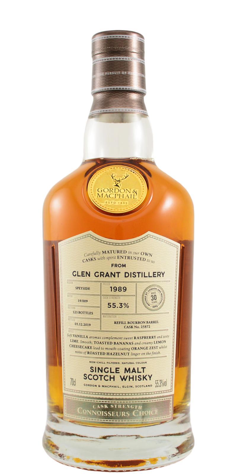 Glen Grant 1989 GM Connoisseurs Choice - Cask Strength