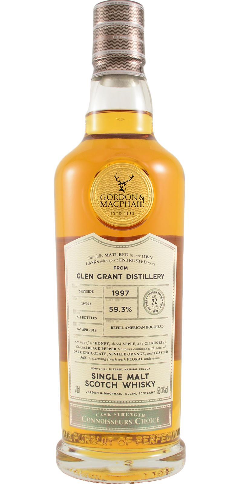 Glen Grant 1997 GM Connoisseurs Choice - Cask Strength