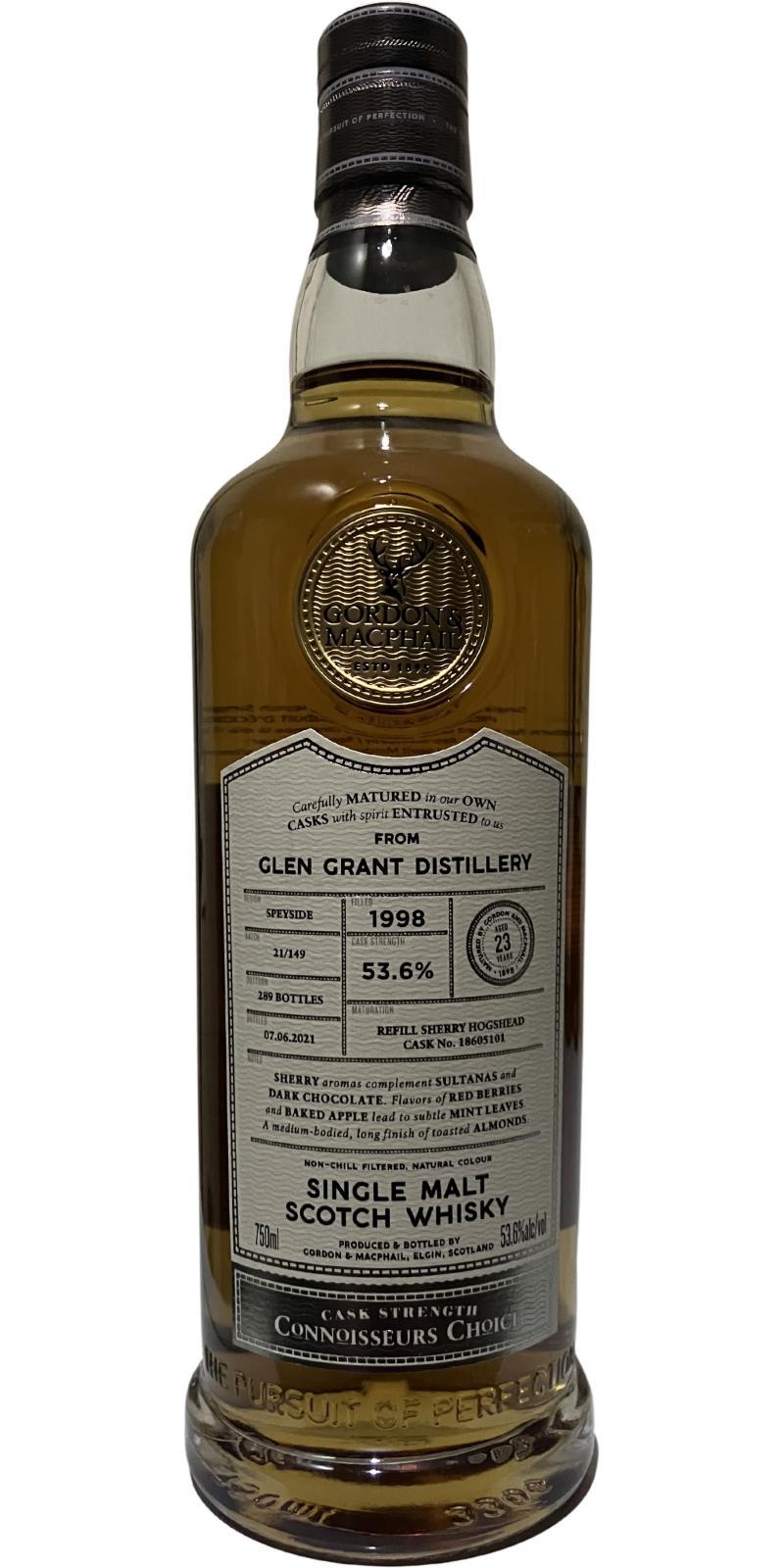 Glen Grant 1998 GM Connoisseurs Choice - Cask Strength