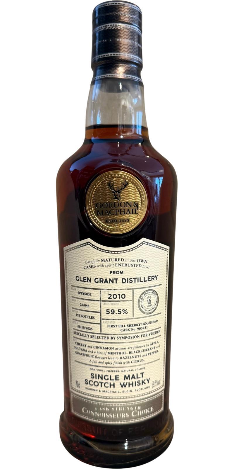 Glen Grant 2010 GM Connoisseurs Choice