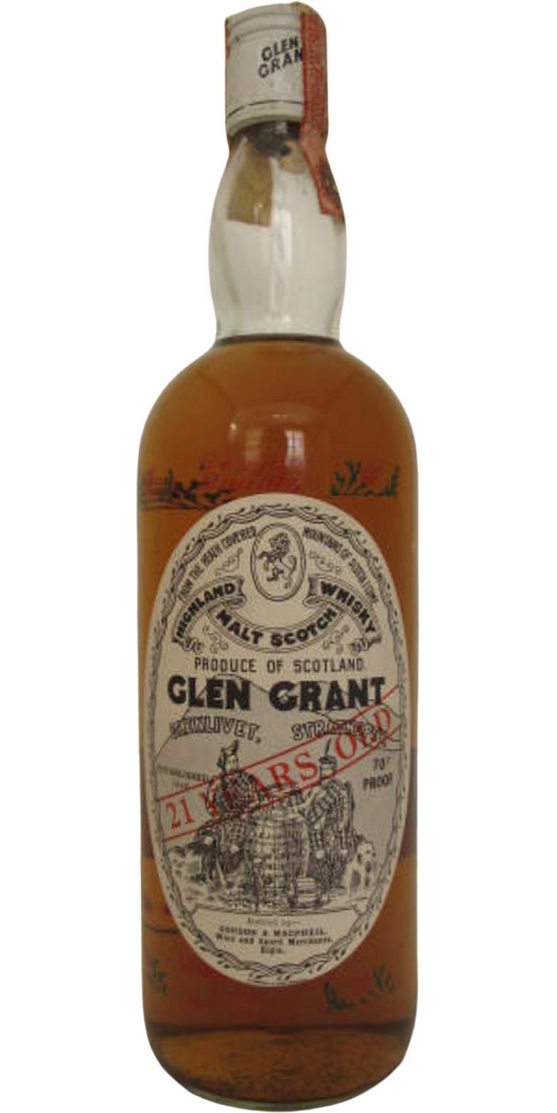 Glen Grant 21-year-old GM Licensed Bottling - De Luxe Quality