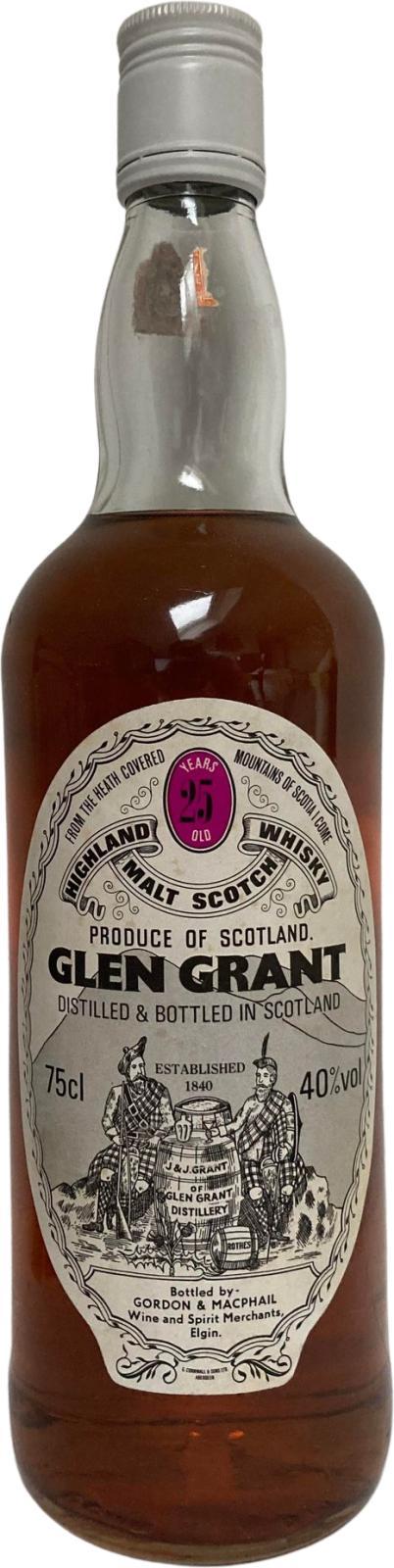 Glen Grant 25-year-old GM Licensed Bottling - Screw cap