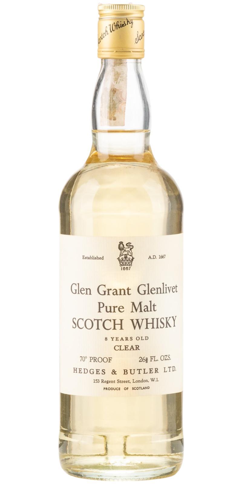 Glen Grant 08-year-old H&B Pure Malt Scotch Whisky