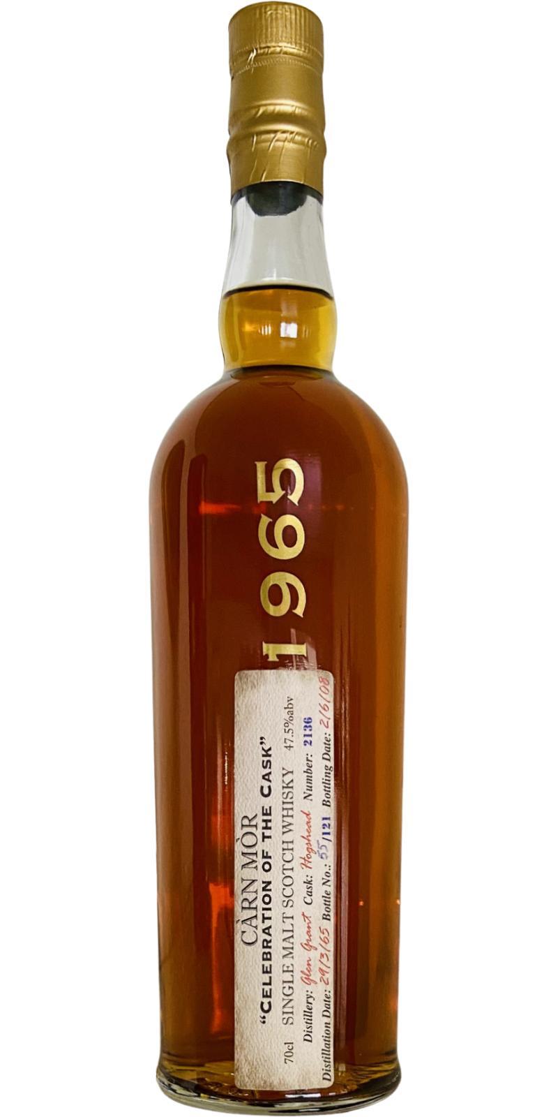 Glen Grant 1965 MMcK Càrn Mòr Celebration of the Cask