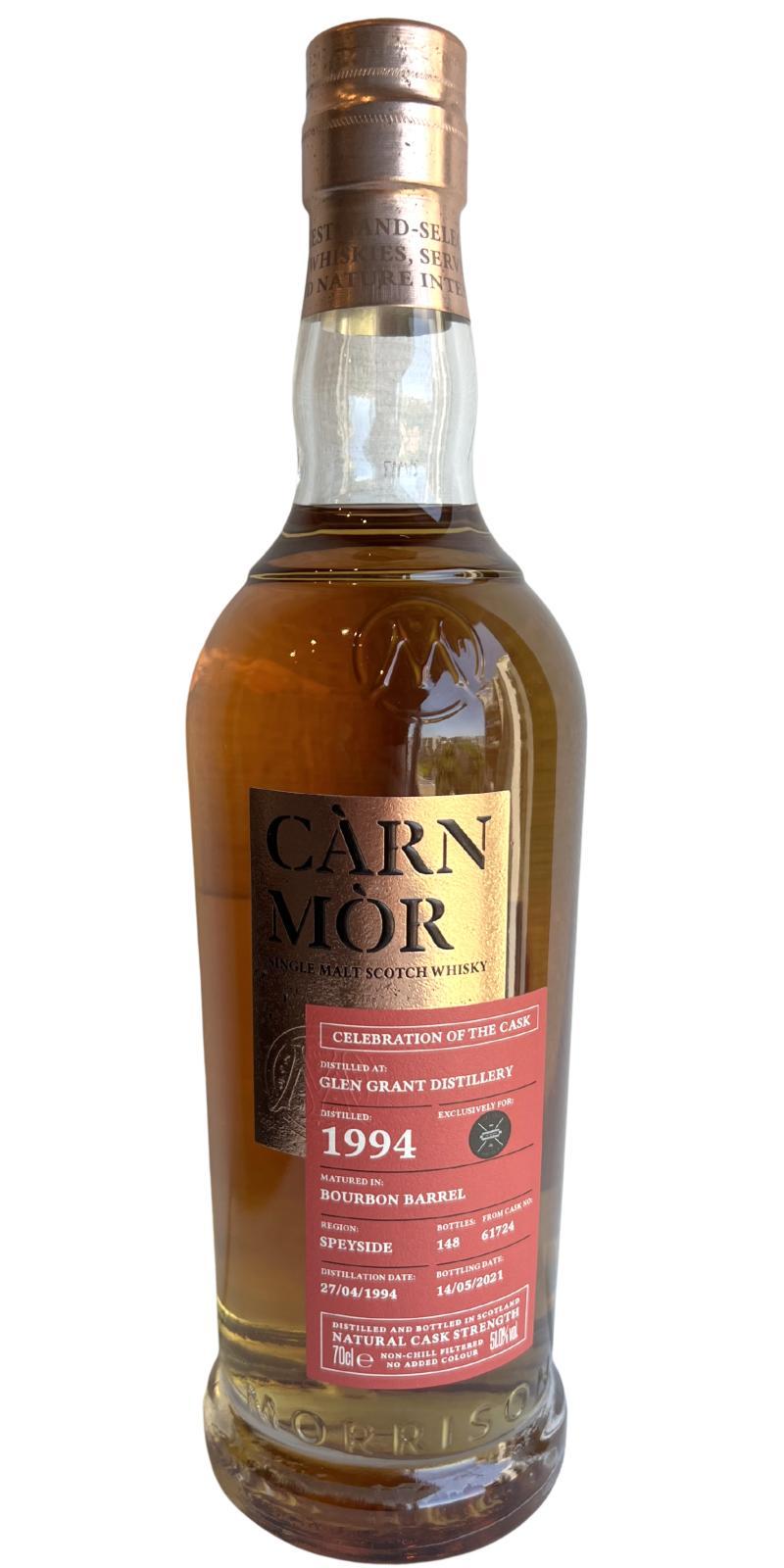 Glen Grant 1994 MSWD Càrn Mòr Celebration of the Cask