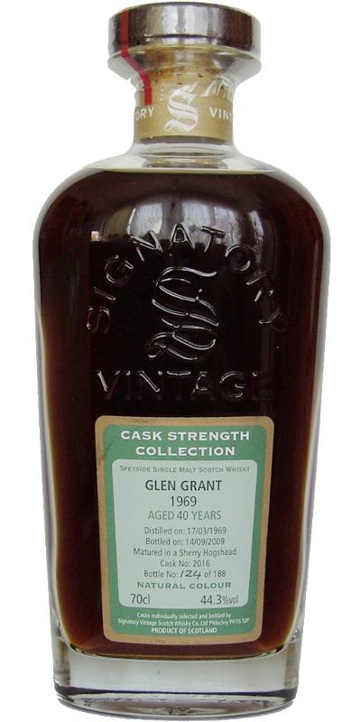Glen Grant 1969 SV Cask Strength Collection