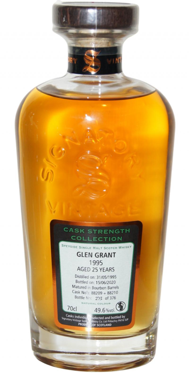 Glen Grant 1995 SV Cask Strength Collection