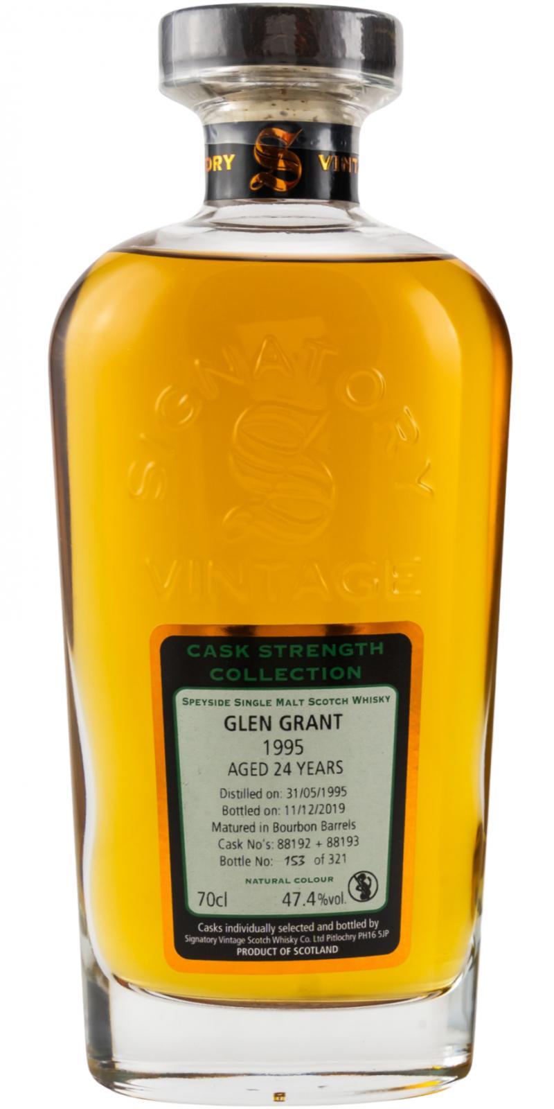 Glen Grant 1995 SV Cask Strength Collection