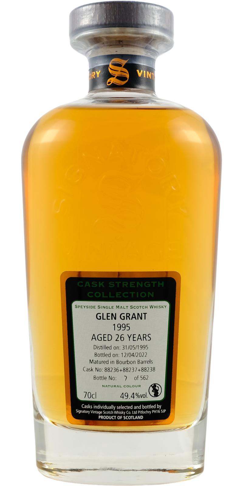 Glen Grant 1995 SV Cask Strength Collection