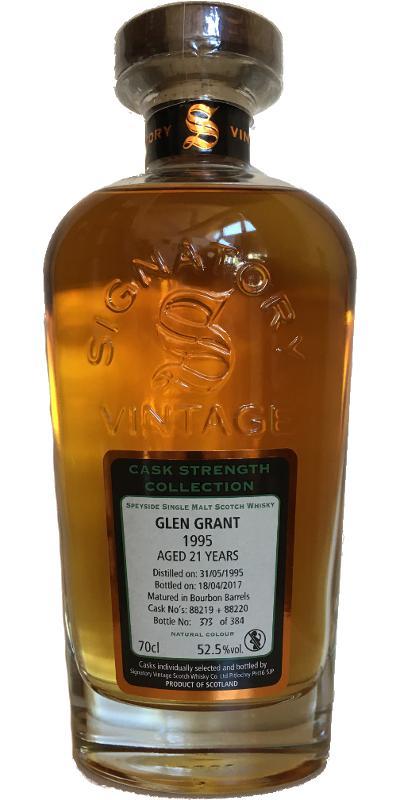Glen Grant 1995 SV Cask Strength Collection