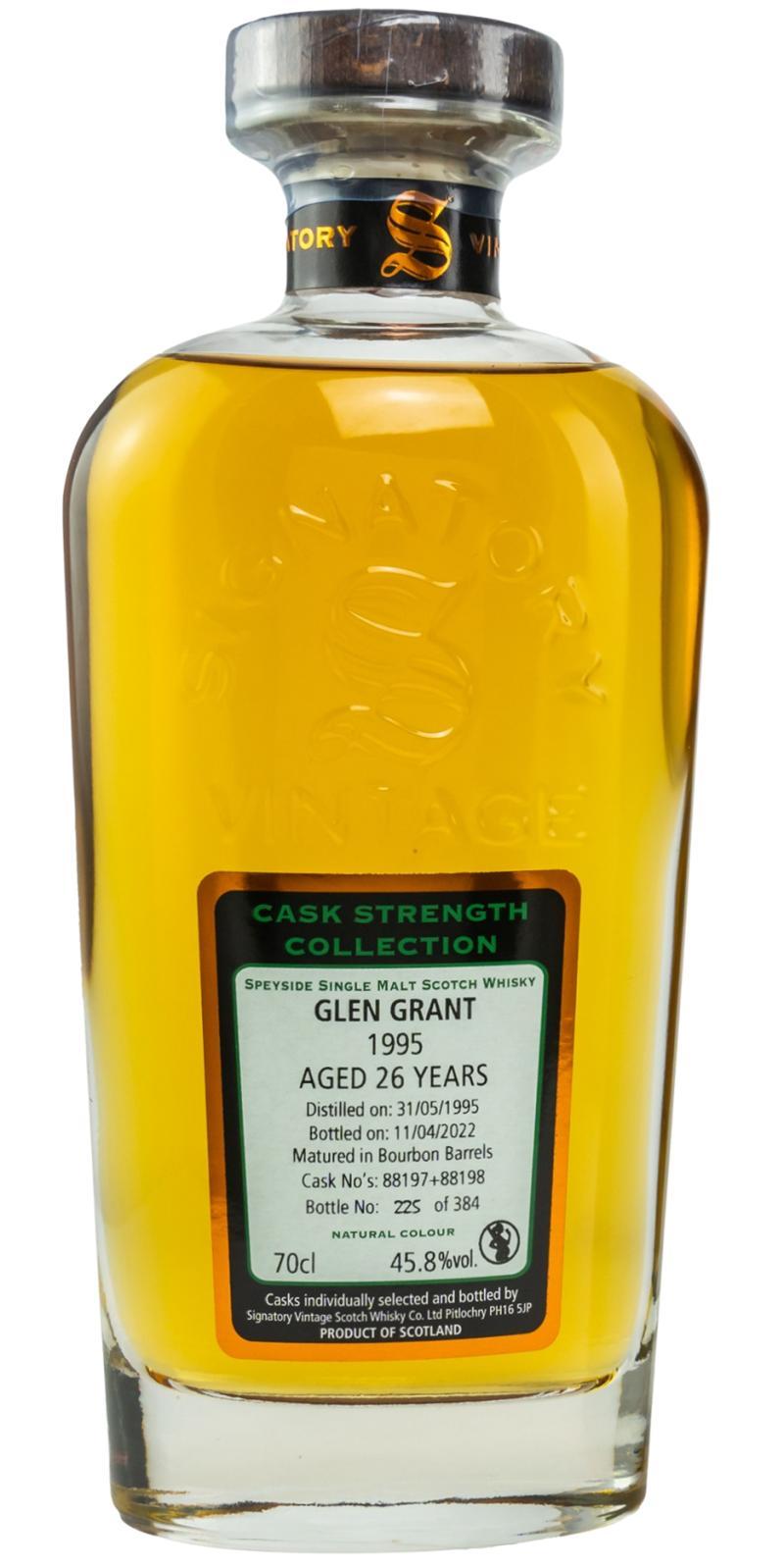 Glen Grant 1995 SV Cask Strength Collection