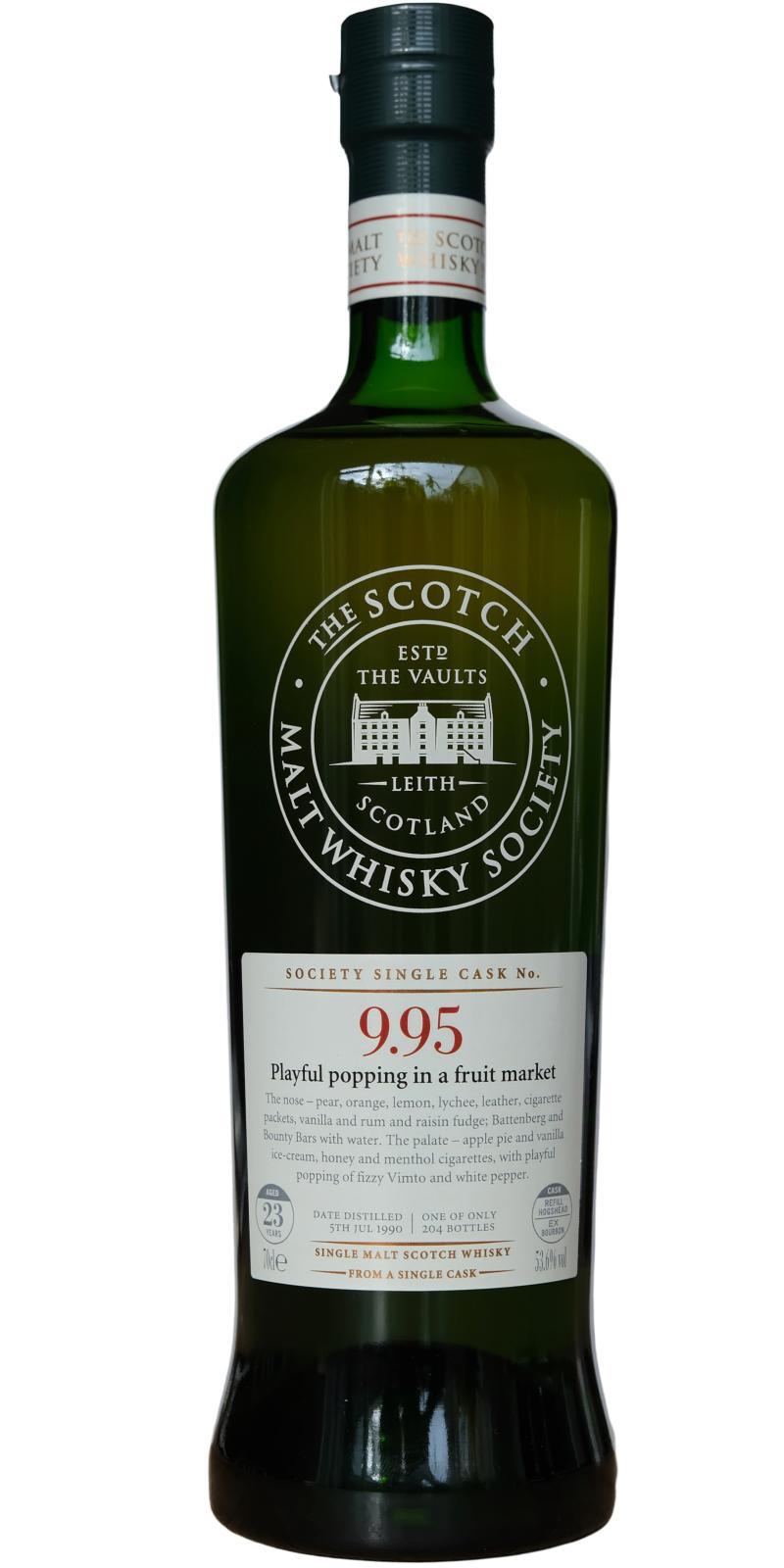 Glen Grant 1990 SMWS 9.95 Playful popping in a fruit market