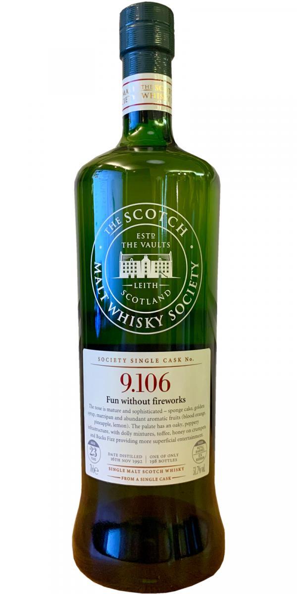 Glen Grant 1992 SMWS 9.106 Fun without fireworks