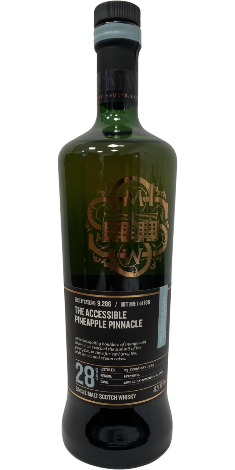 Glen Grant 1995 SMWS 9.286 The Accessible Pineapple Pinnacle