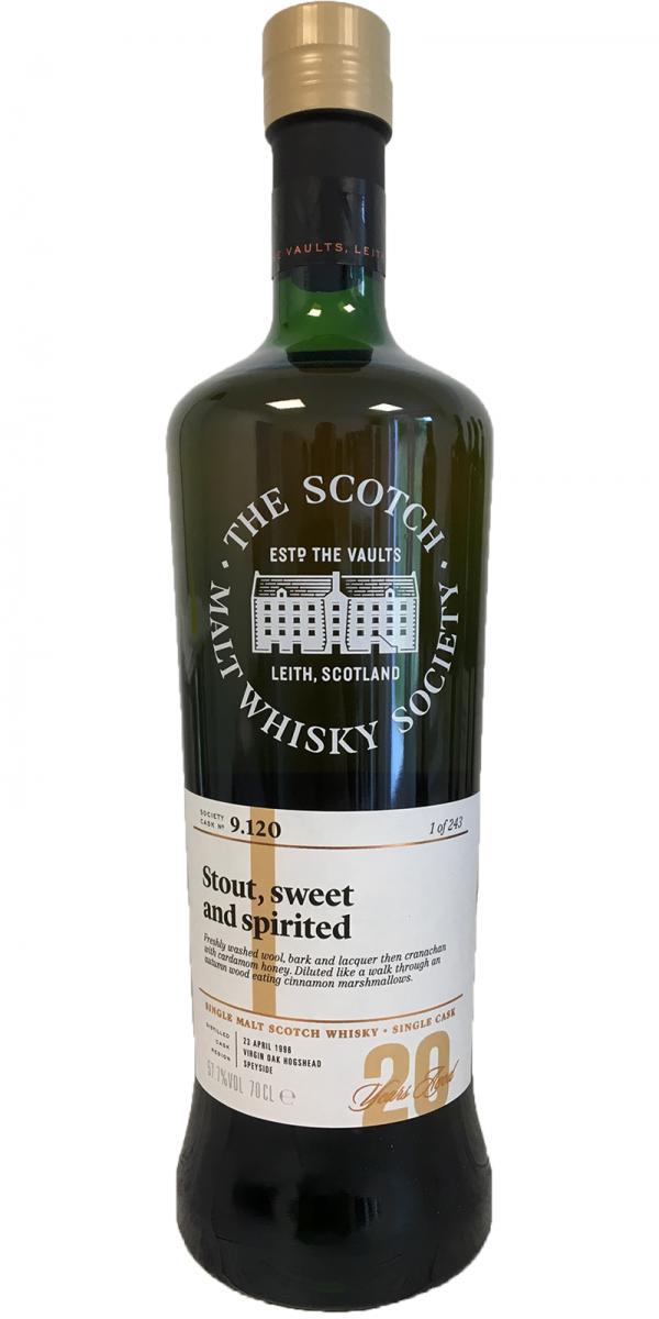 Glen Grant 1996 SMWS 9.120 Stout, sweet and spirited