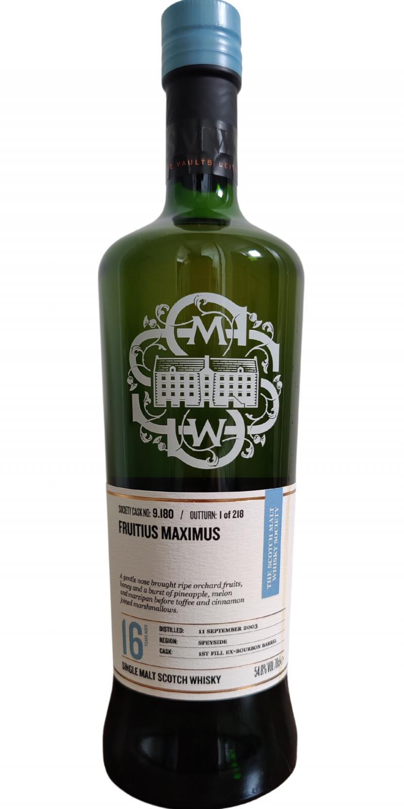 Glen Grant 2003 SMWS 9.180 Fruitius maximus