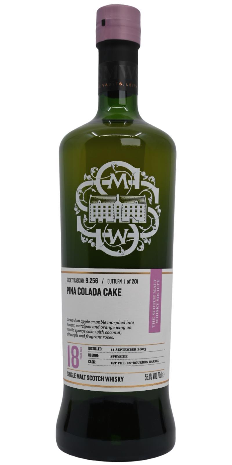 Glen Grant 2003 SMWS 9.256 Piña colada cake