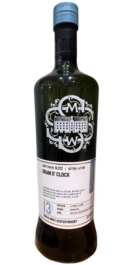 Glen Grant 2008 SMWS 9.222 Dram o'clock