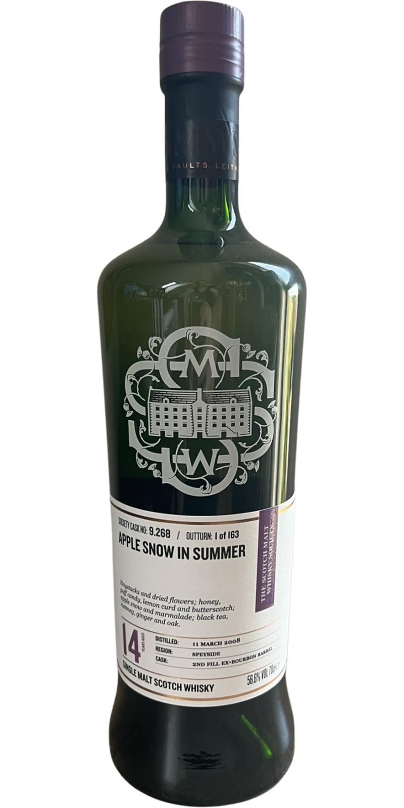 Glen Grant 2008 SMWS 9.268 Apple snow in summer