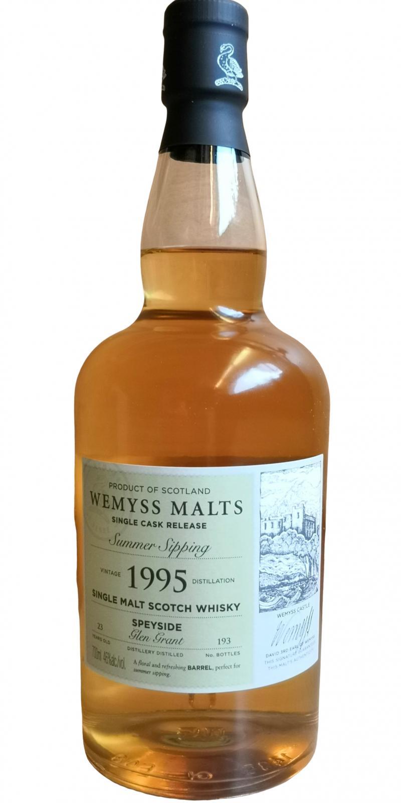 Glen Grant 1995 Wy Summer Sipping