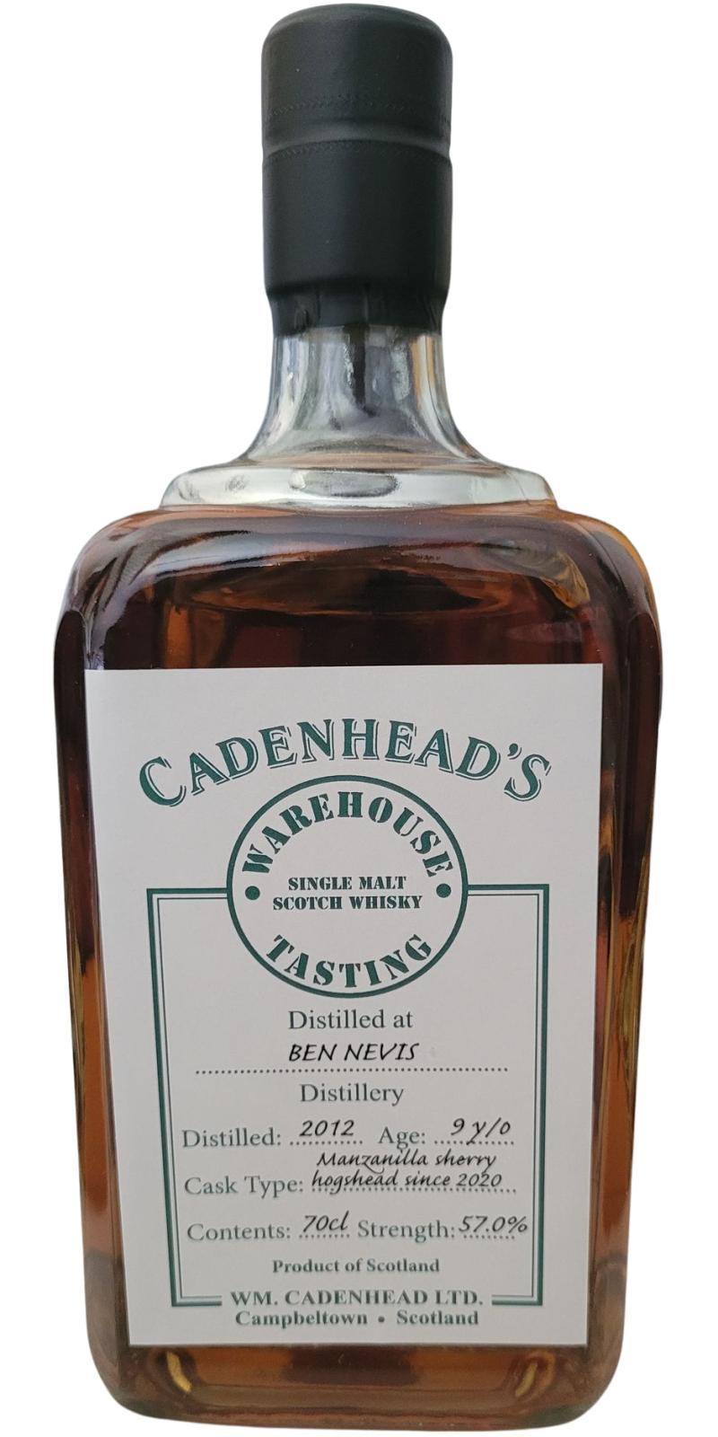 Ben Nevis 2012 CA Virtual Warehouse Tasting